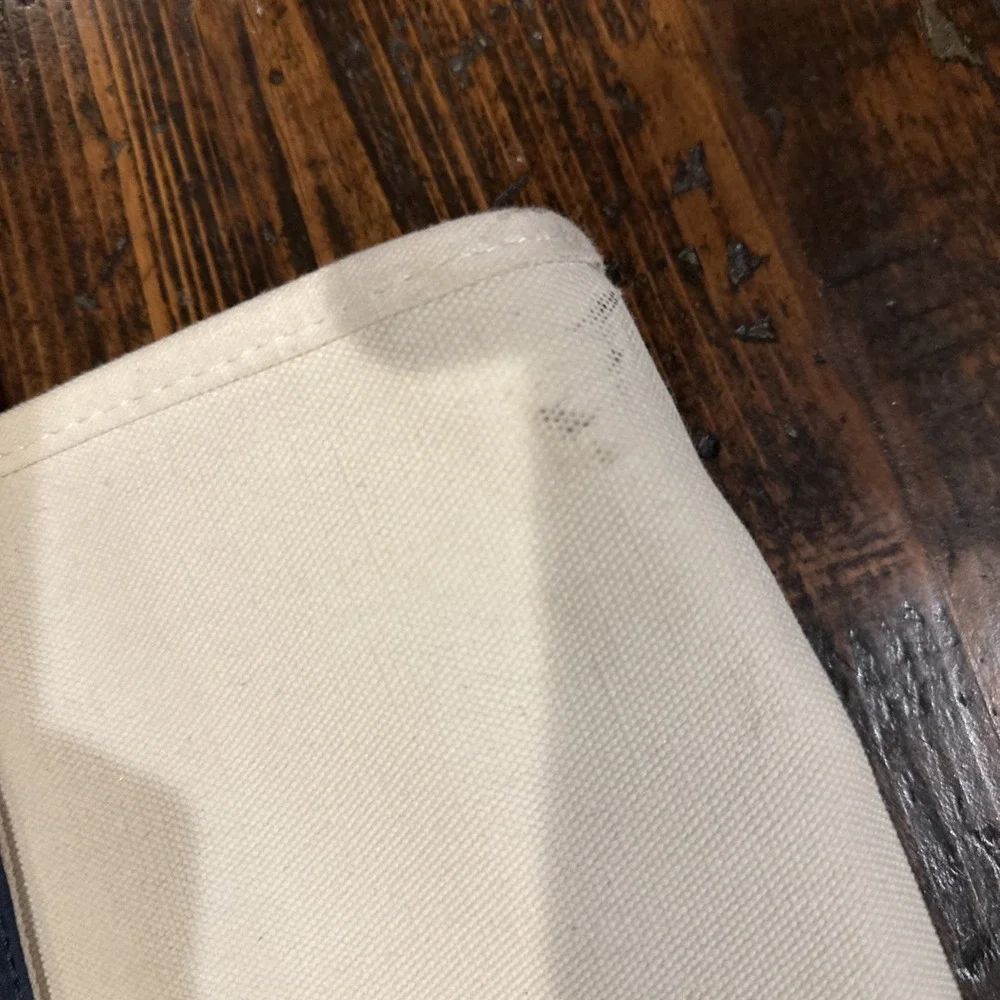 Lucky Brand large Sturdy Canvas Shoulder Tote Bag Zip‎ Close
